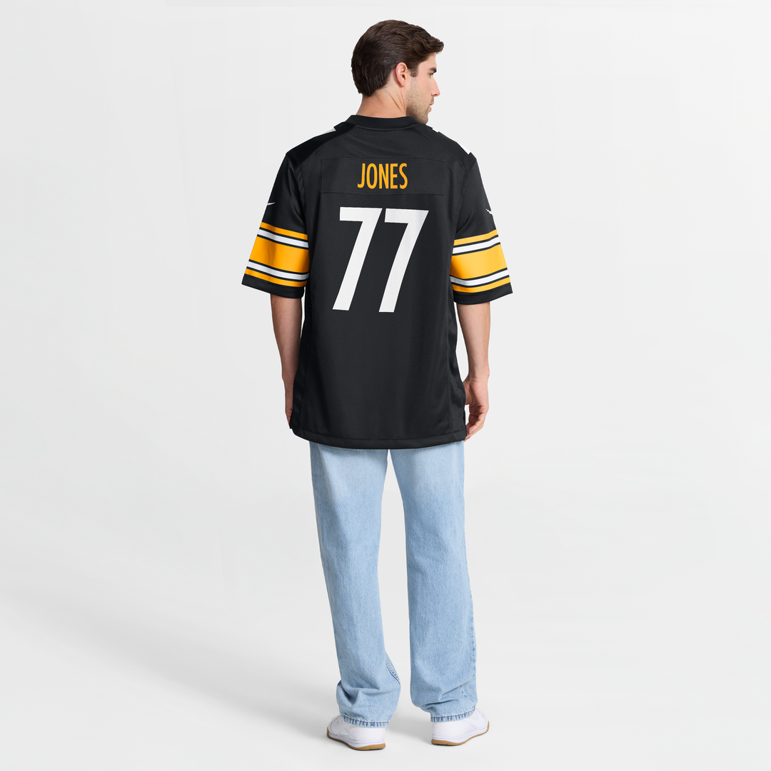Men's Pittsburgh Steelers Broderick Jones Black Game NFL Football Jersey - view 8