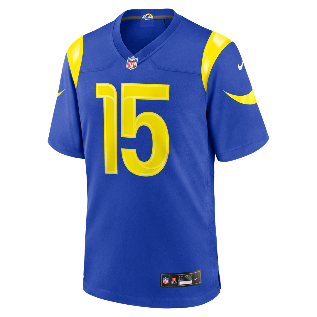 Men's Los Angeles Rams Ty Simpson Royal Team Game NFL Football Jersey - view 2
