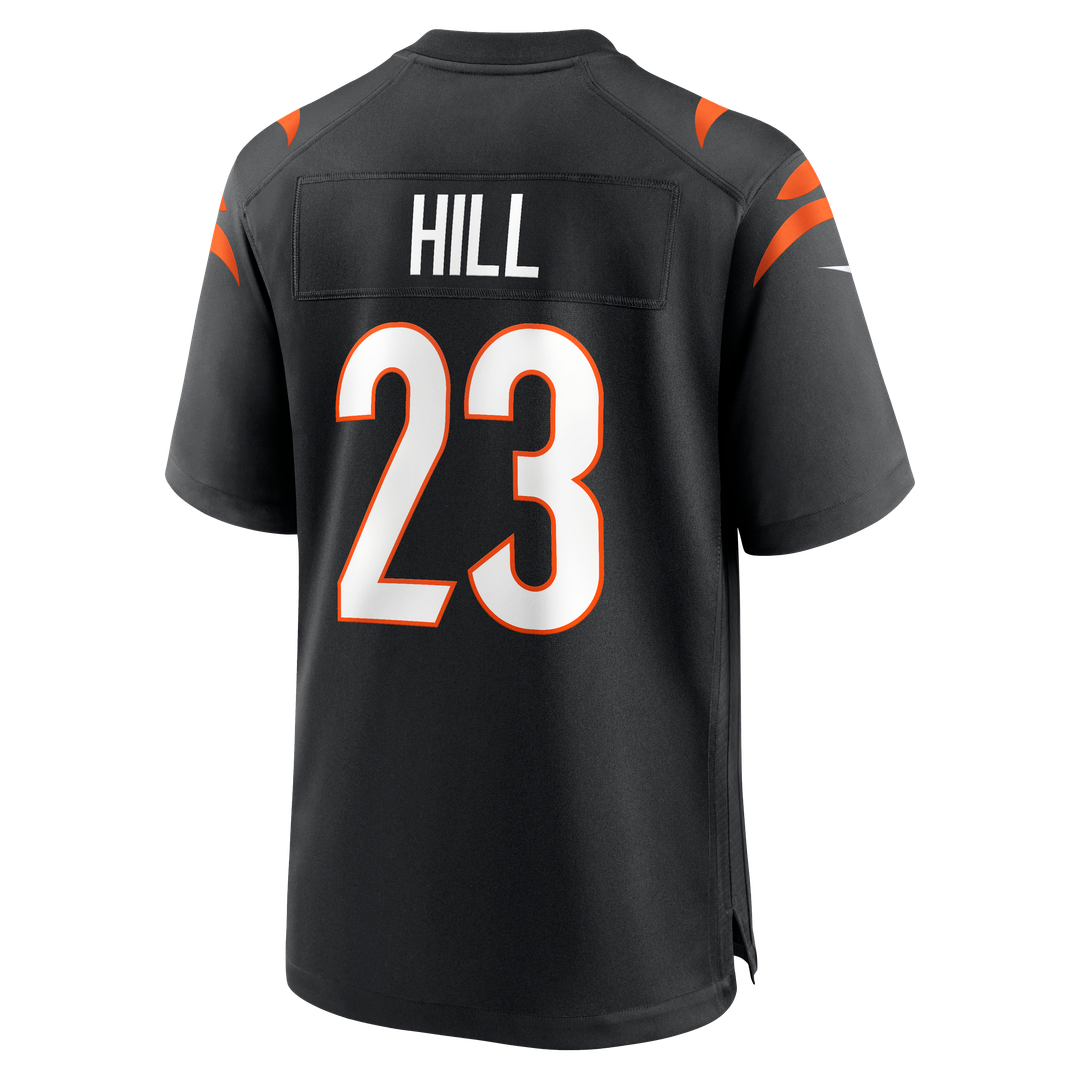 Men's Cincinnati Bengals Daxton Hill Black Player Game NFL Football Jersey - view 3