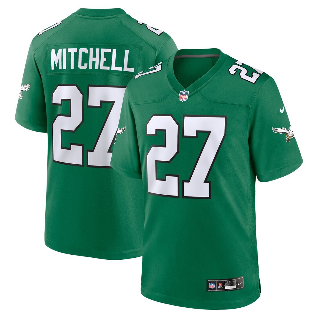 Men's Philadelphia Eagles Quinyon Mitchell Midnight Green Team Game NFL Football Jersey - view 13