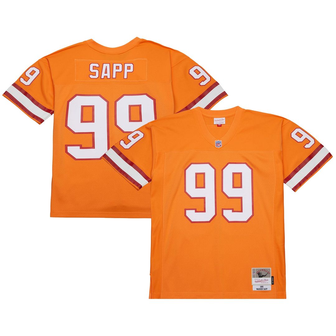 Men's Tampa Bay Buccaneers Warren Sapp Red 2002 Legacy Replica NFL Football Jersey - view 15