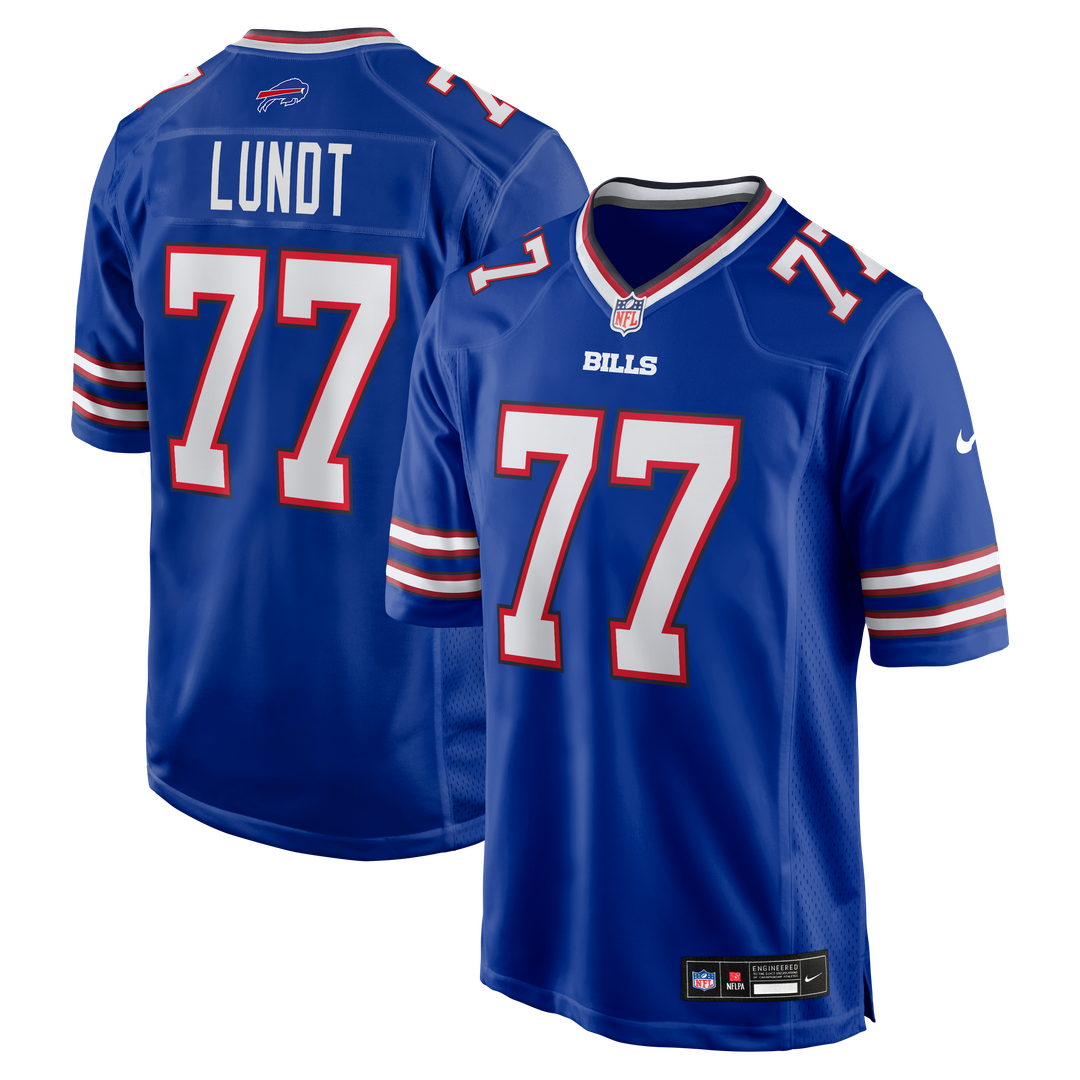 Men's Buffalo Bills Chase Lundt Royal Team Game NFL Football Jersey - view 1