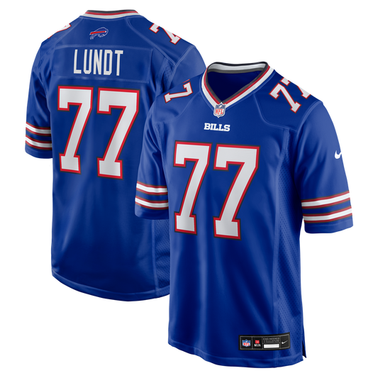 Men's Buffalo Bills Chase Lundt Royal Team Game NFL Football Jersey - view 1