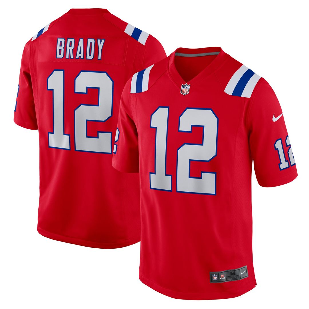 Men's New England Patriots Tom Brady White Retired Game NFL Football Jersey - view 13
