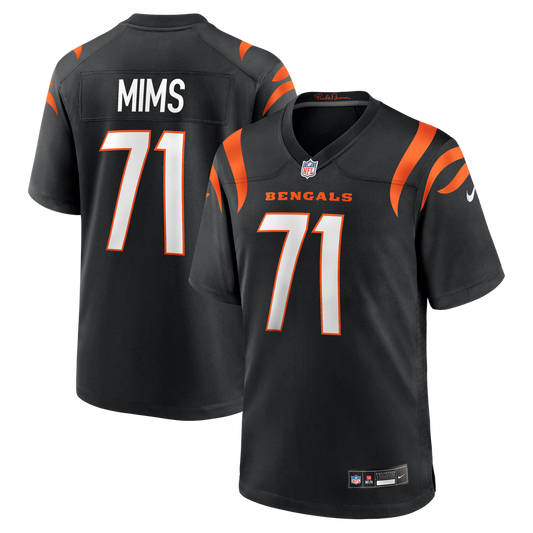 Men's Cincinnati Bengals Amarius Mims Black Player Game NFL Football Jersey - view 1