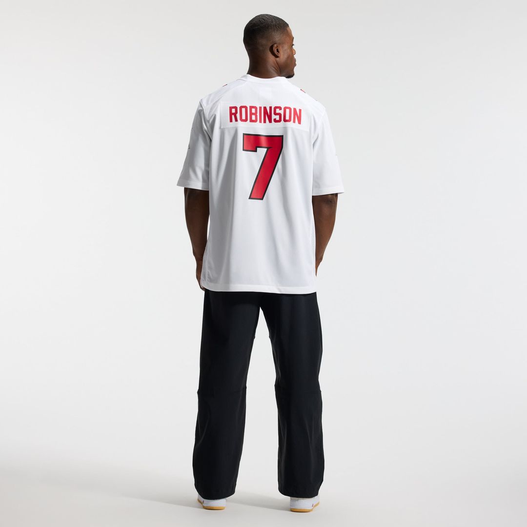 Men's Atlanta Falcons Bijan Robinson White Game NFL Football Jersey - view 15