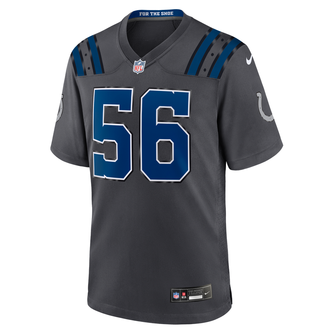 Men's Indianapolis Colts Quenton Nelson Anthracite 2026 Rivalries Collection Game NFL Football Jersey - view 2
