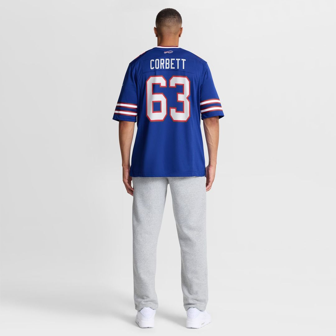 Men's Buffalo Bills Austin Corbett Royal Team Game NFL Football Jersey - view 5