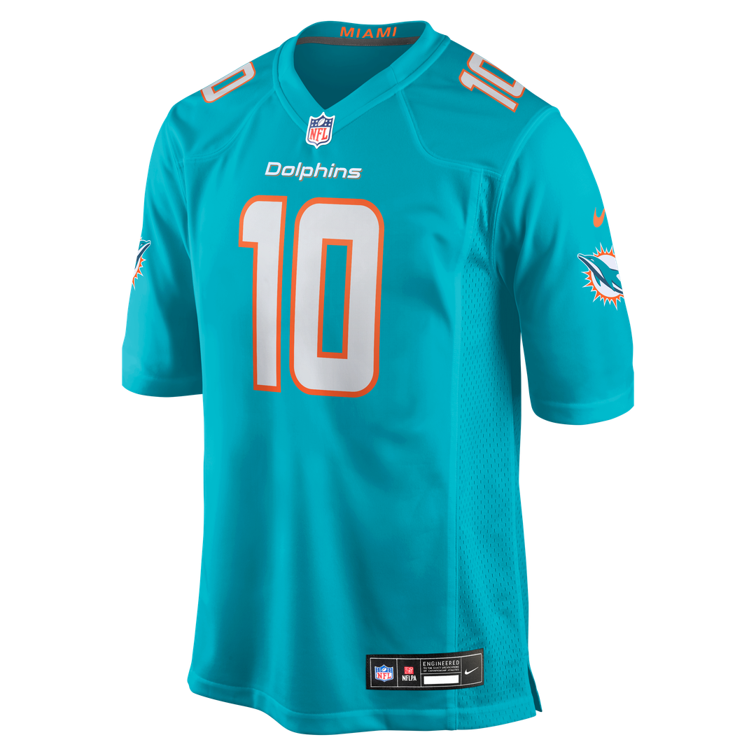 Men's Miami Dolphins Jacob Rodriguez Aqua Game NFL Football Jersey - view 4