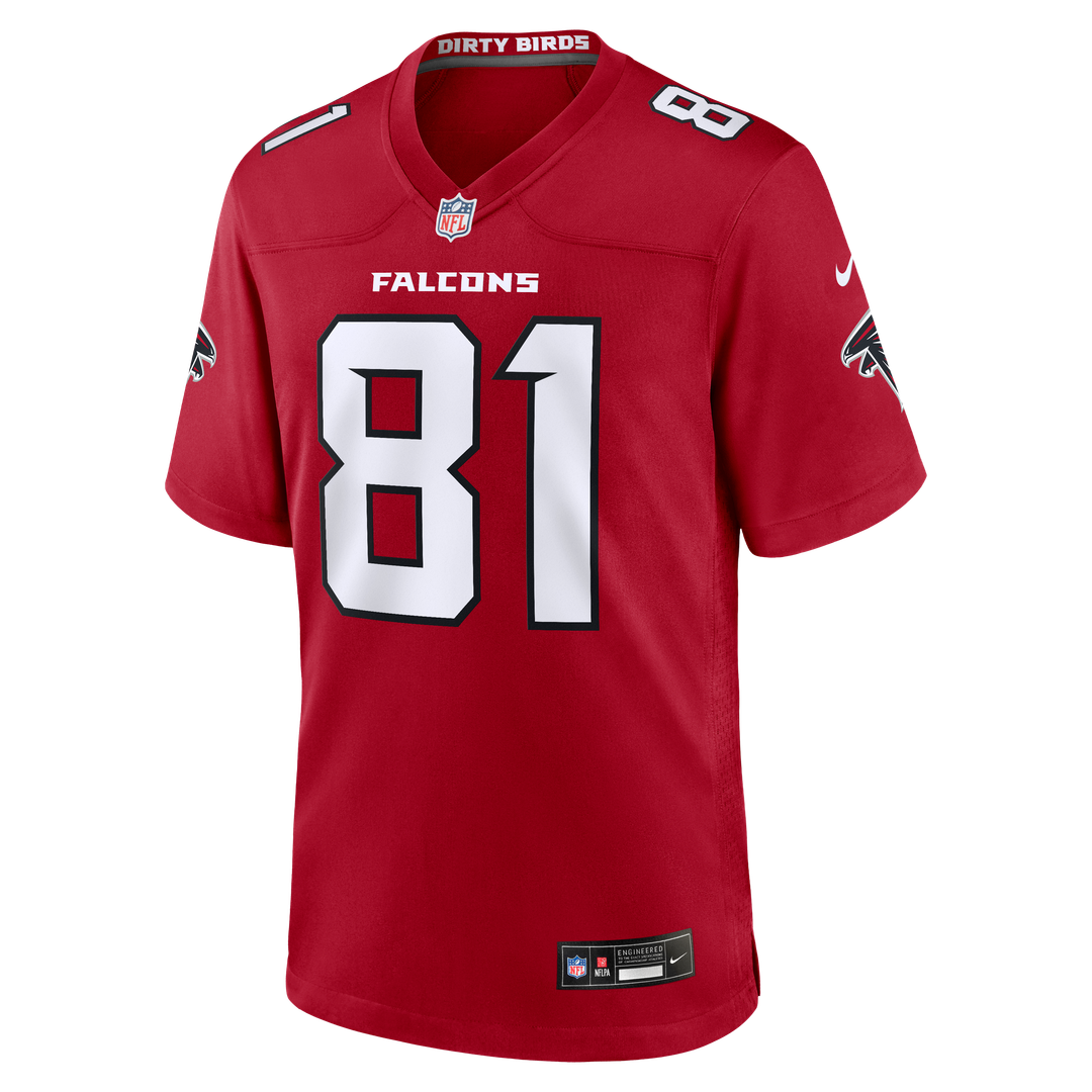 Men's Atlanta Falcons Austin Hooper Red Team Game NFL Football Jersey - view 2