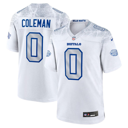 Men's Buffalo Bills Keon Coleman White Rivalries Collection Game NFL Football Jersey - view 1