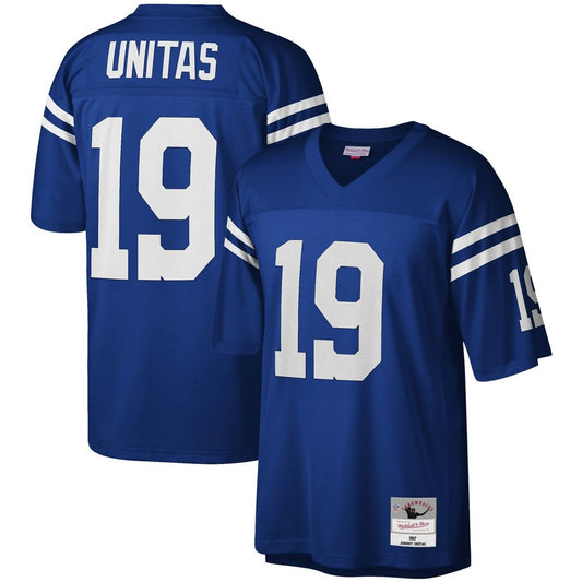 Men's Baltimore Colts Johnny Unitas Royal Legacy Replica NFL Football Jersey - view 1