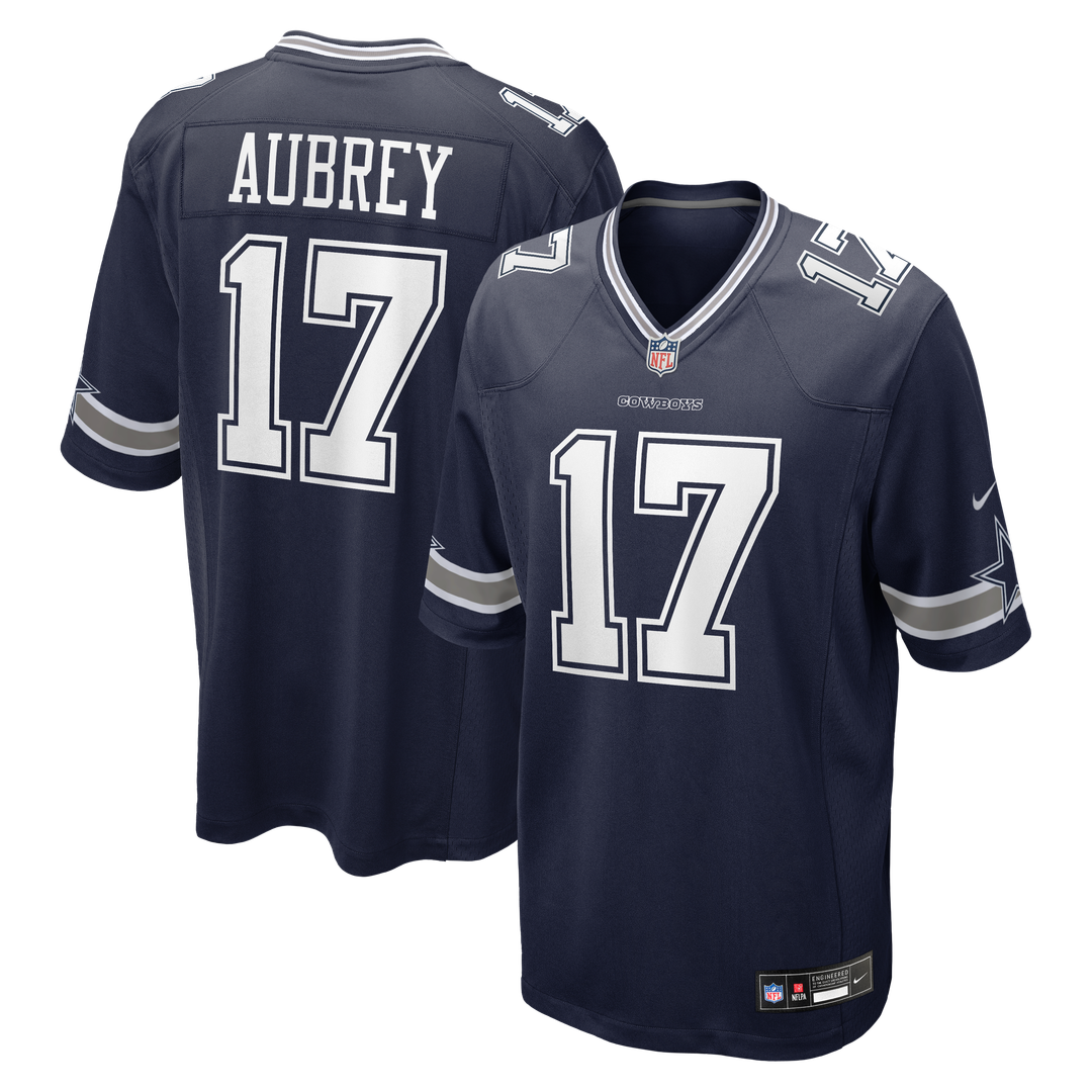 Men's Dallas Cowboys Brandon Aubrey White Game NFL Football Jersey - view 7