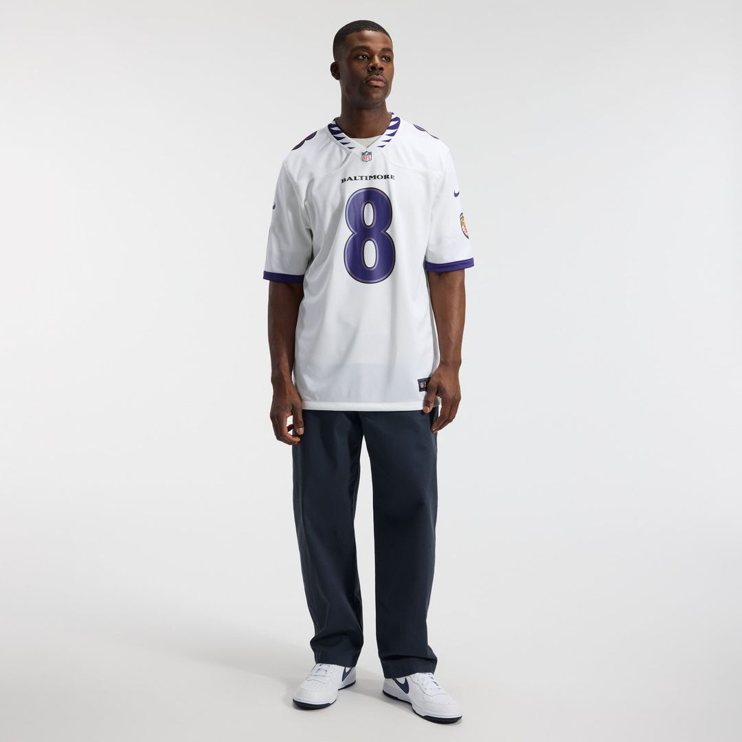 Men's Baltimore Ravens Lamar Jackson Black Alternate Game NFL Football Jersey - view 14