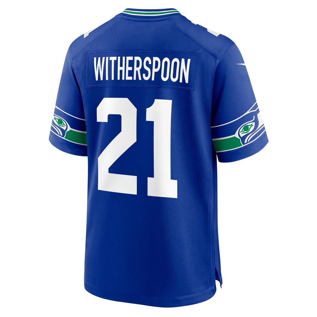 Men's Seattle Seahawks Devon Witherspoon College Navy Game NFL Football Jersey - view 18