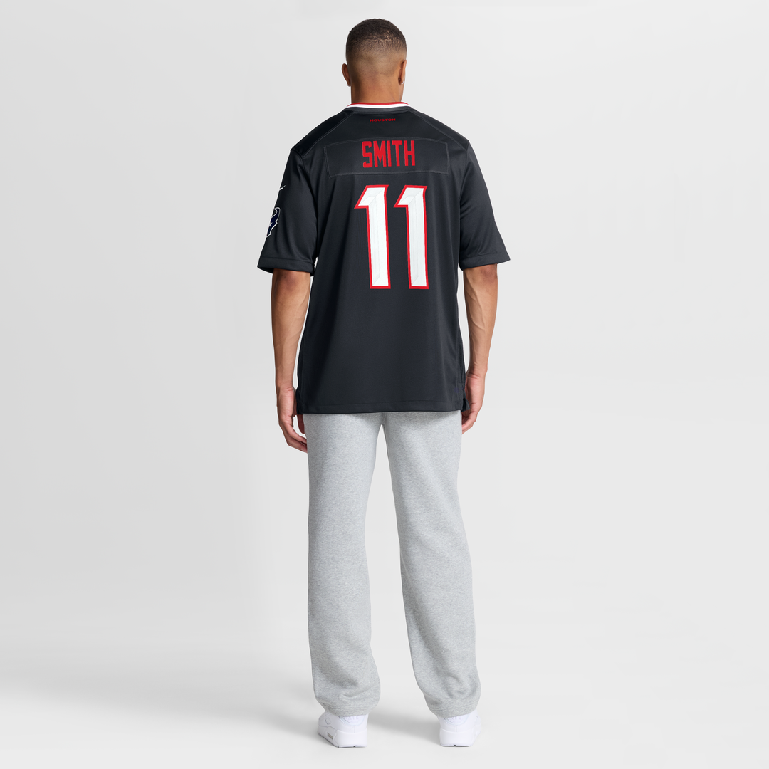 Men's Houston Texans Tremon Smith Navy Team Game NFL Football Jersey - view 8