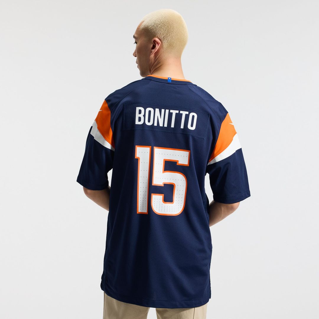 Men's Denver Broncos Nik Bonitto Orange Team Game NFL Football Jersey - view 20