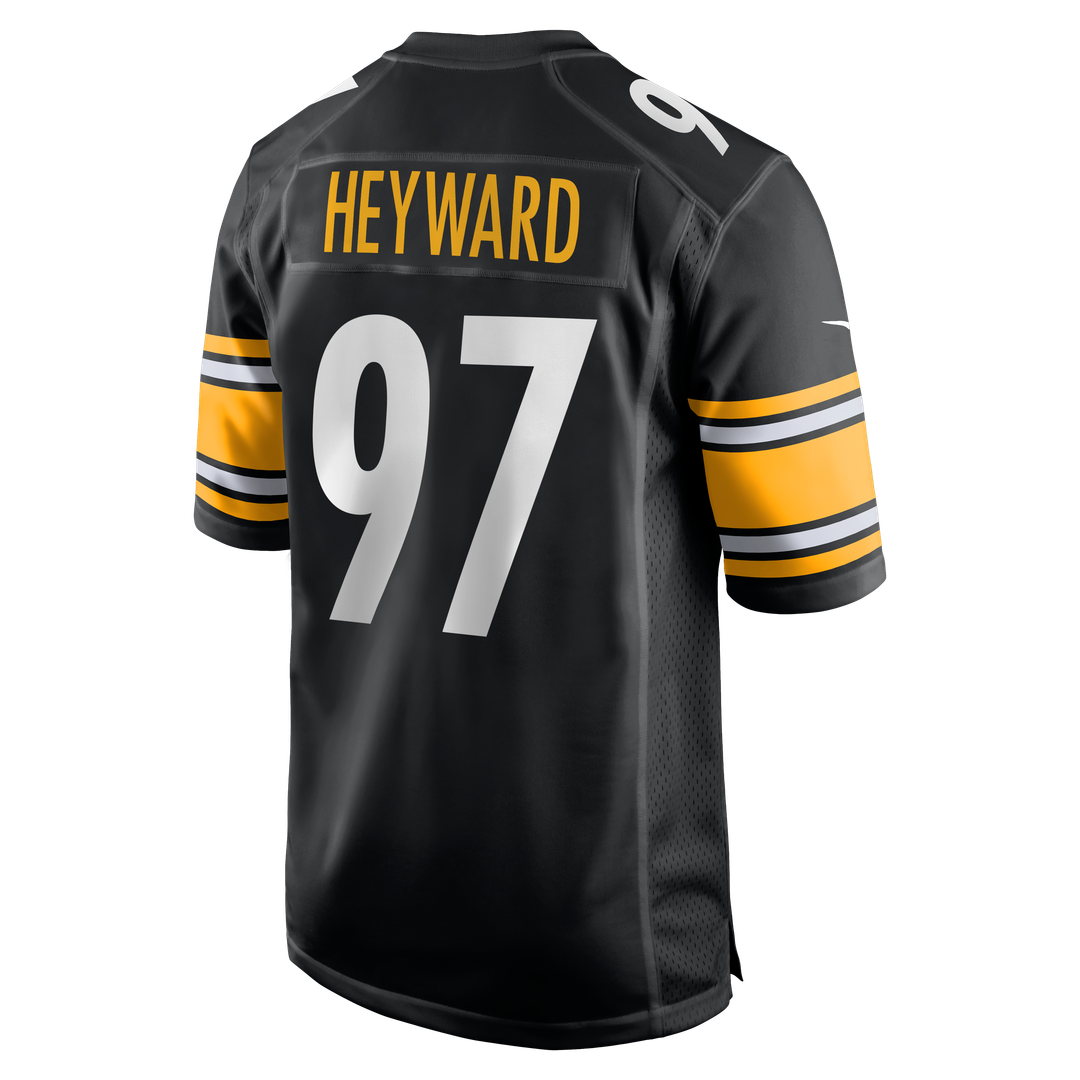 Men's Pittsburgh Steelers Cameron Heyward Black Game NFL Football Jersey - view 11