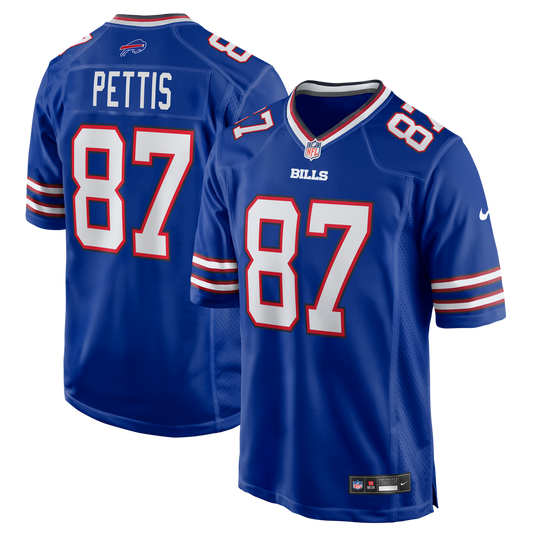 Men's Buffalo Bills Dante Pettis Royal Team Game NFL Football Jersey - view 1