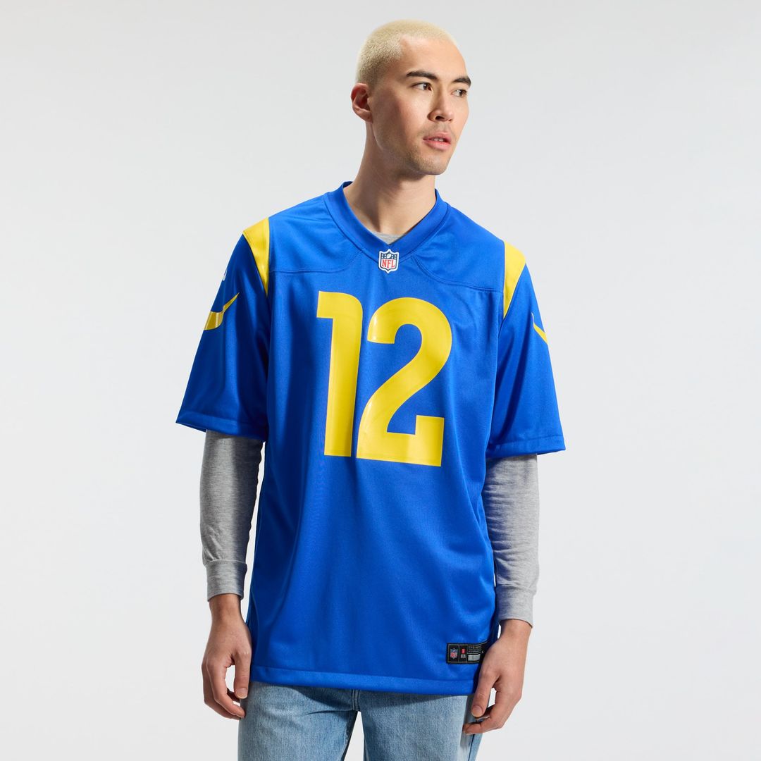 Men's Los Angeles Rams Puka Nacua Classic Sol Game NFL Football Jersey - view 9