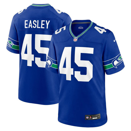 Men's Seattle Seahawks Kenny Easley Royal Retired Player Alternate Game NFL Football Jersey - view 1