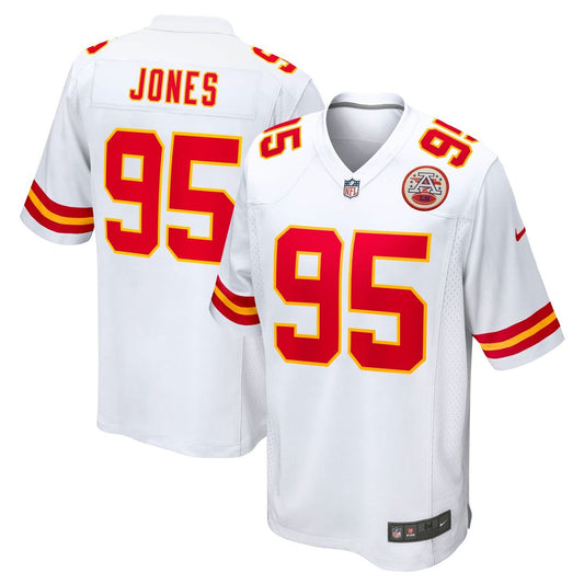 Men's Kansas City Chiefs Chris Jones White Game NFL Football Jersey - view 1