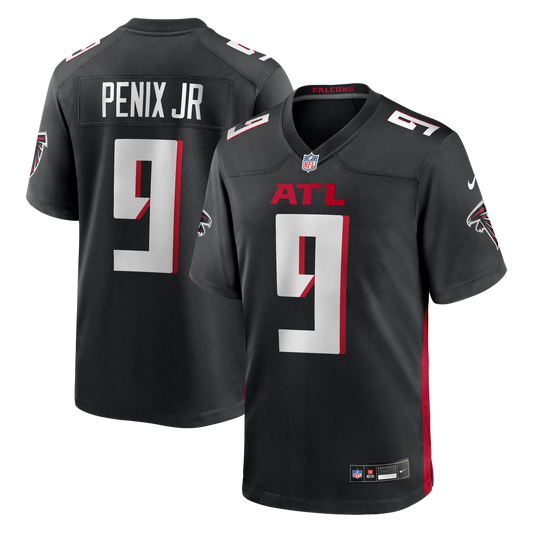 Men's Atlanta Falcons Michael Penix Jr. Black Player Game NFL Football Jersey - view 1