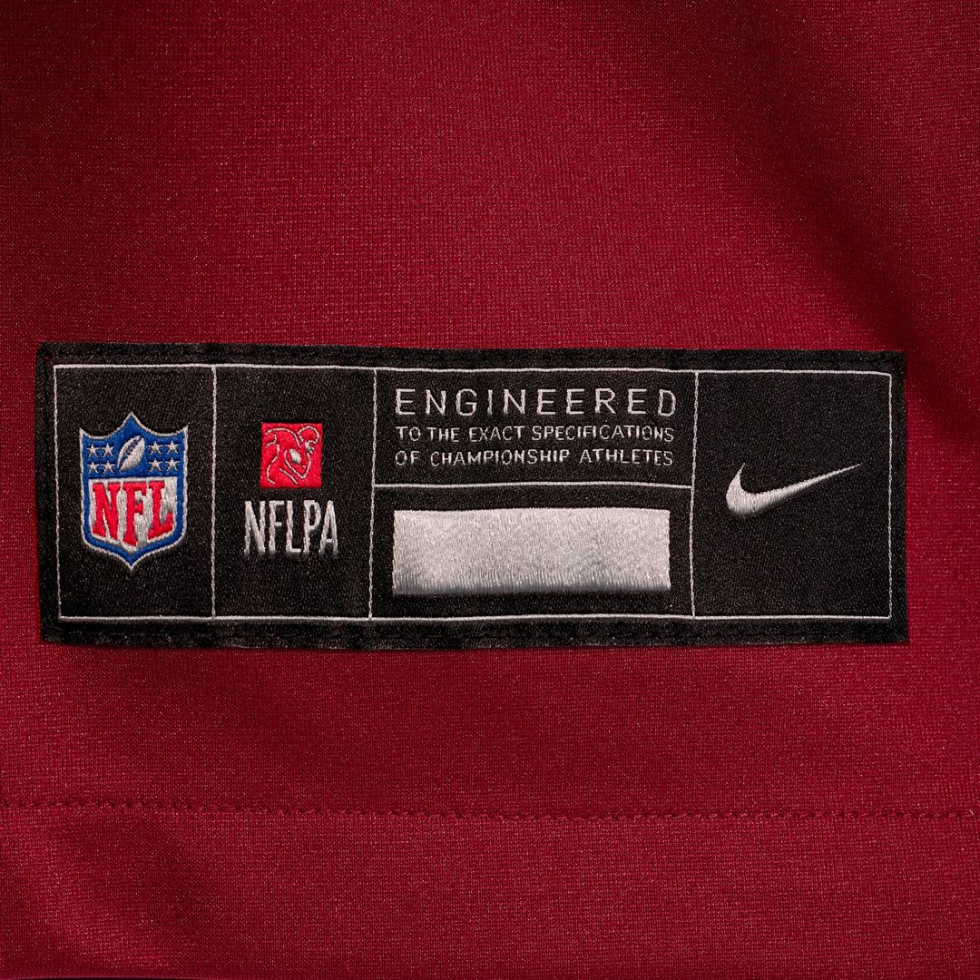 Men's Washington Commanders Nick Allegretti Burgundy Game NFL Football Jersey - view 6
