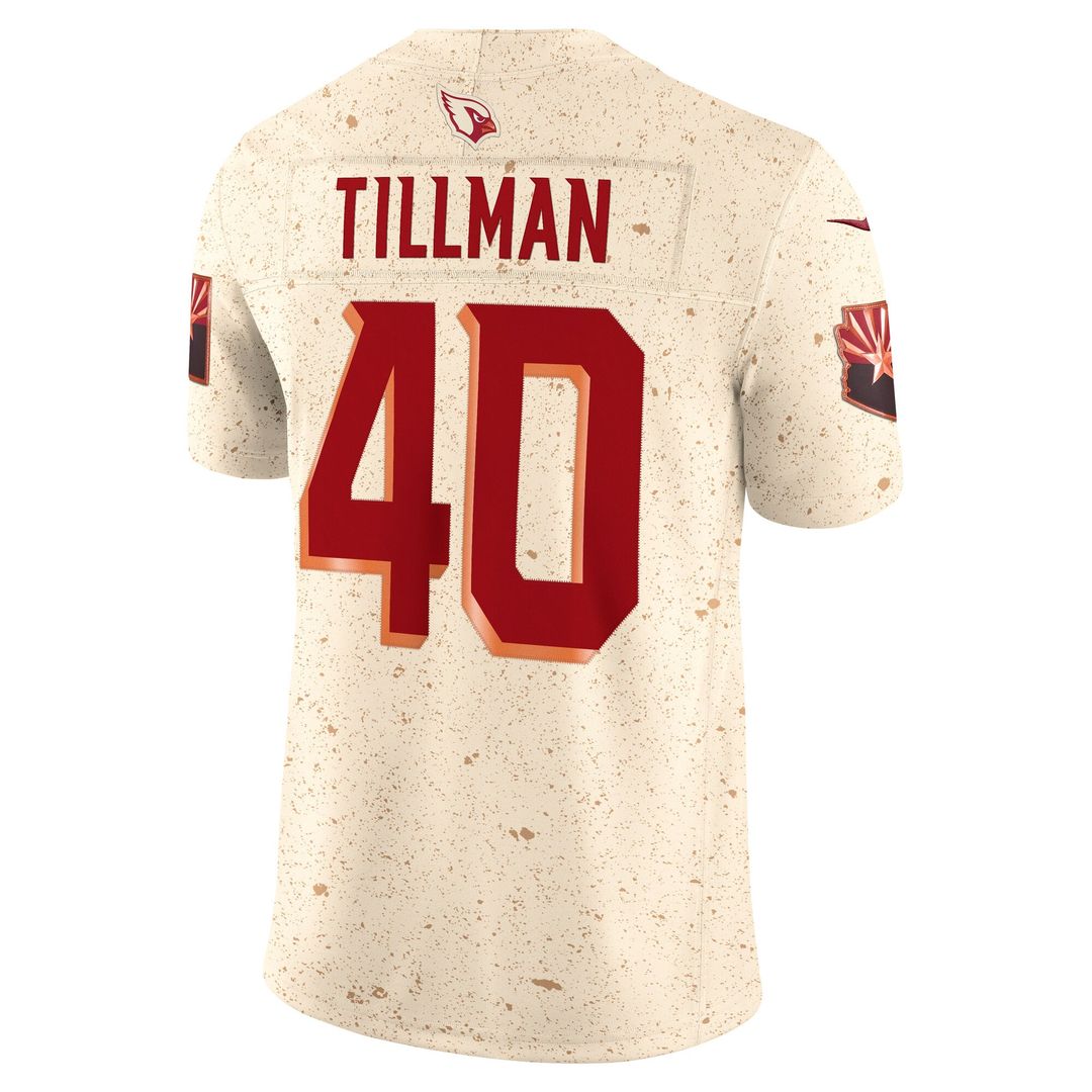Men's Arizona Cardinals Pat Tillman Natural Rivalries Collection Stitched Limited NFL Football Jersey - view 3