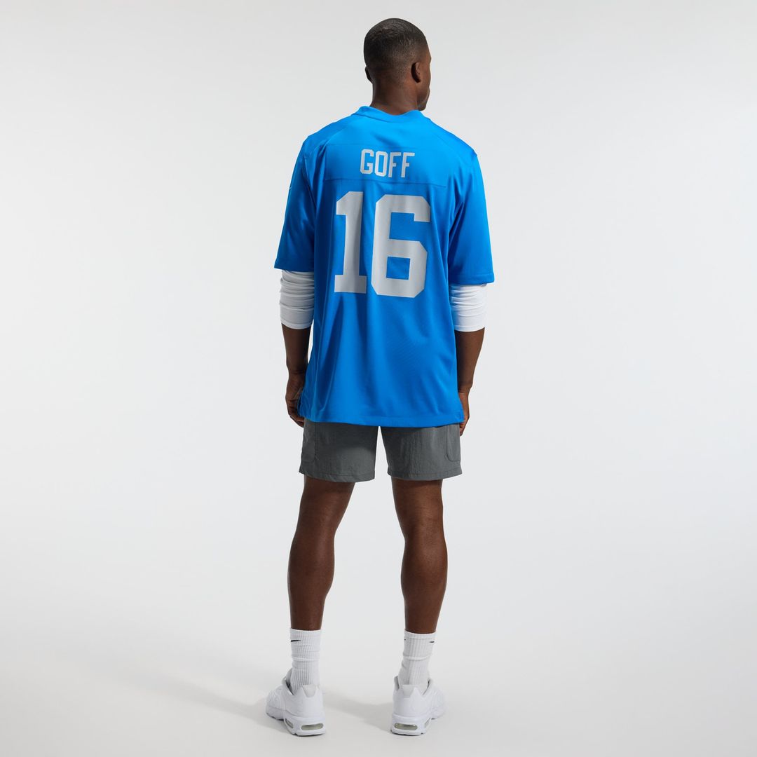 Men's Detroit Lions Jared Goff Blue Alternate Game NFL Football Jersey - view 6