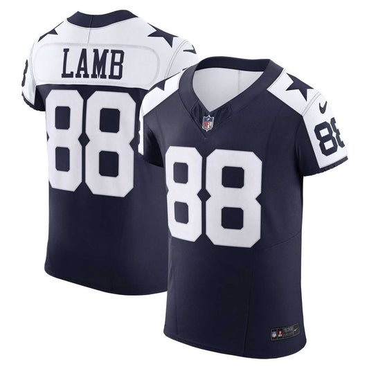 Men's Dallas Cowboys CeeDee Lamb Navy Alternate Elite NFL Football Jersey - view 1