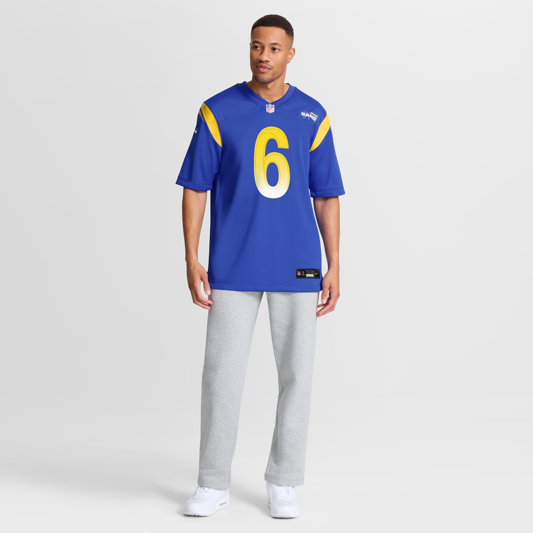 Men's Los Angeles Rams Nick Hampton Royal Team Game NFL Football Jersey - view 7
