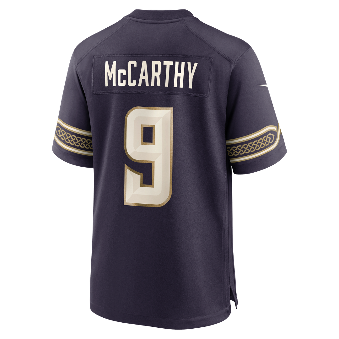 Men's Minnesota Vikings J.J McCarthy Purple 2026 Rivalries Collection Game NFL Football Jersey - view 8