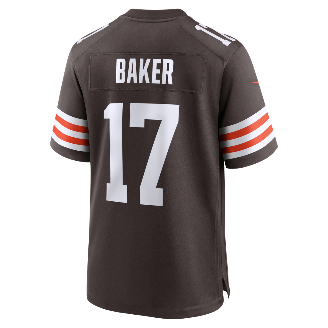 Men's Cleveland Browns Jerome Baker Brown Team Game NFL Football Jersey - view 3