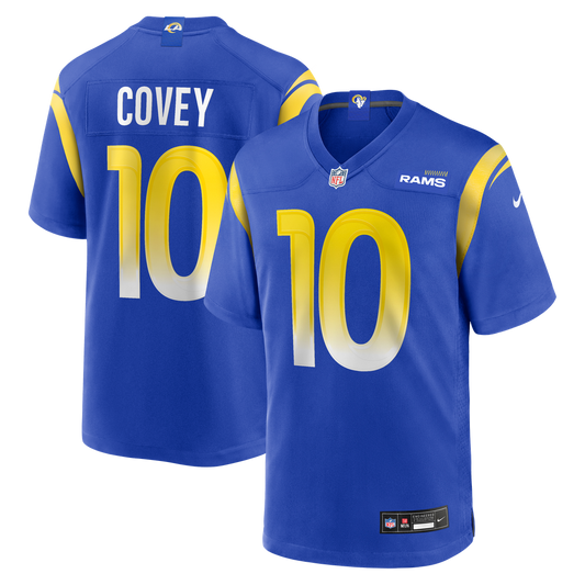 Men's Los Angeles Rams Britain Covey Royal Team Game NFL Football Jersey - view 1