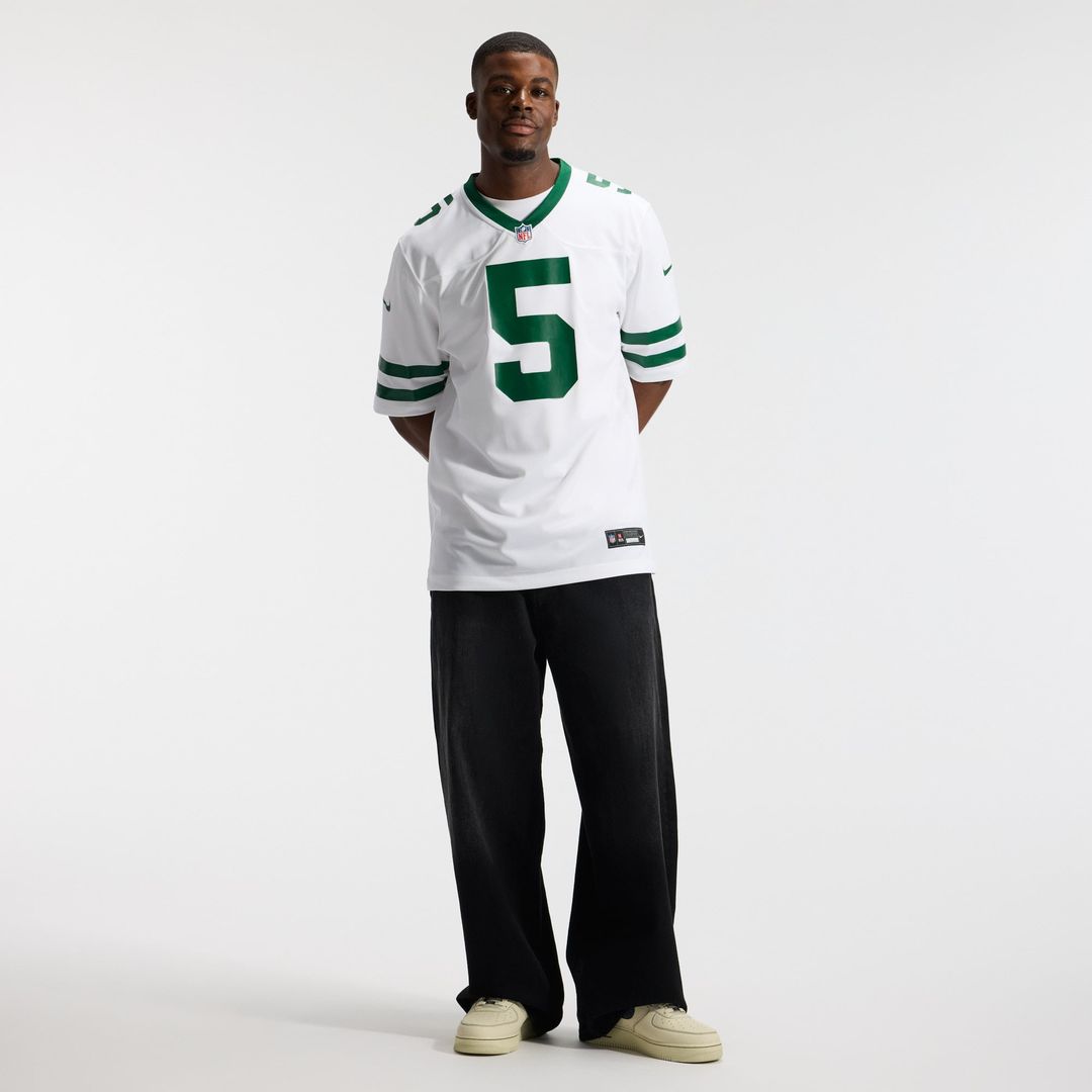 Men's New York Jets Garrett Wilson Legacy Green Game NFL Football Jersey - view 25