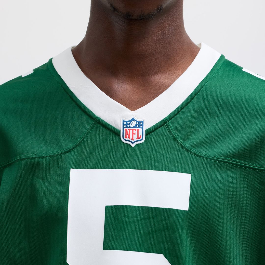 Men's New York Jets Garrett Wilson Legacy Green Game NFL Football Jersey - view 7