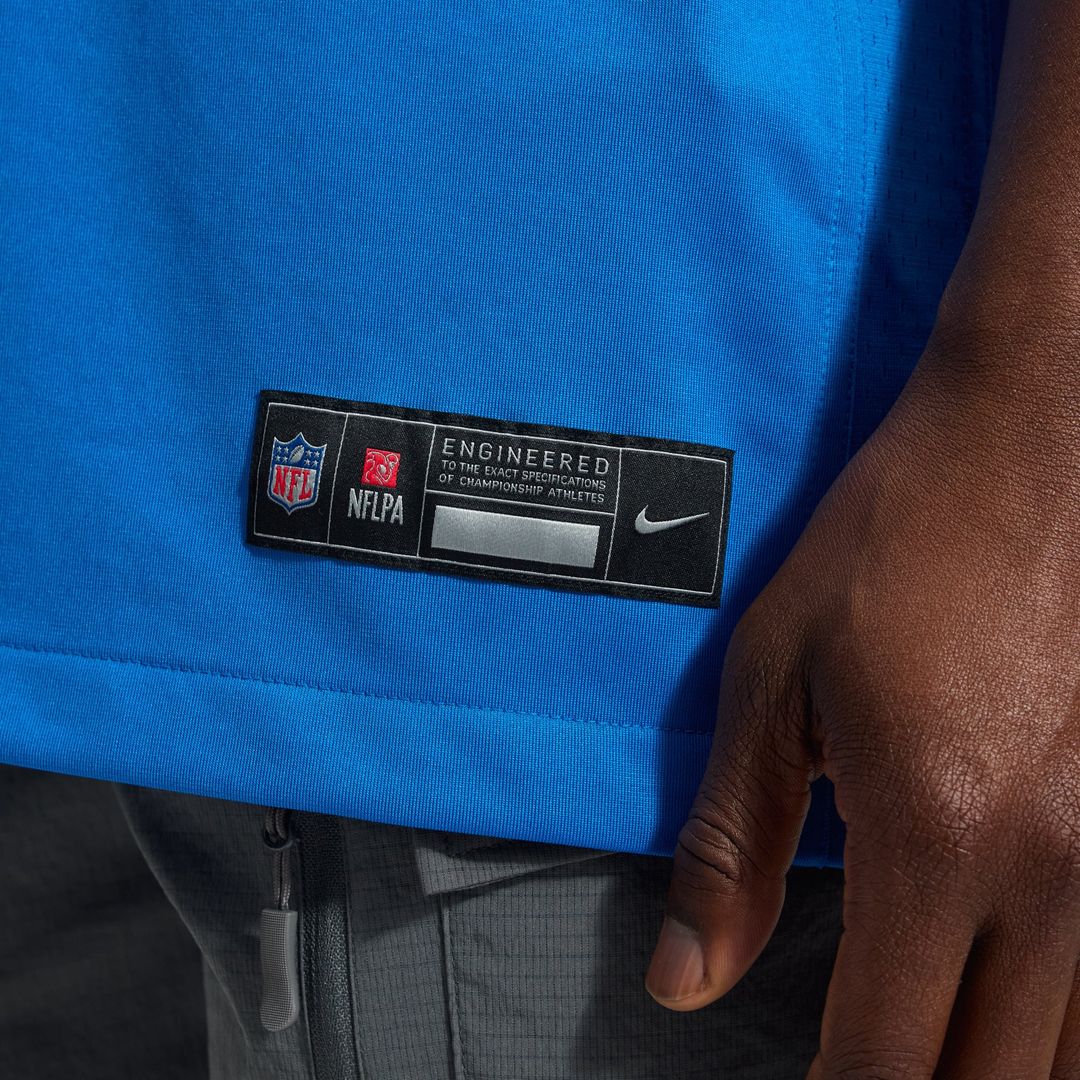 Men's Detroit Lions Jared Goff Blue Alternate Game NFL Football Jersey - view 14