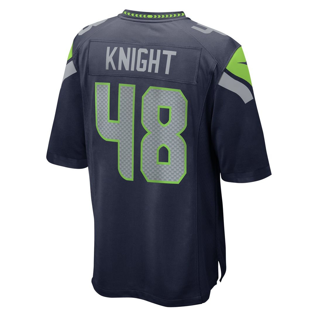 Men's Seattle Seahawks Tyrice Knight College Navy Game NFL Football Jersey - view 3