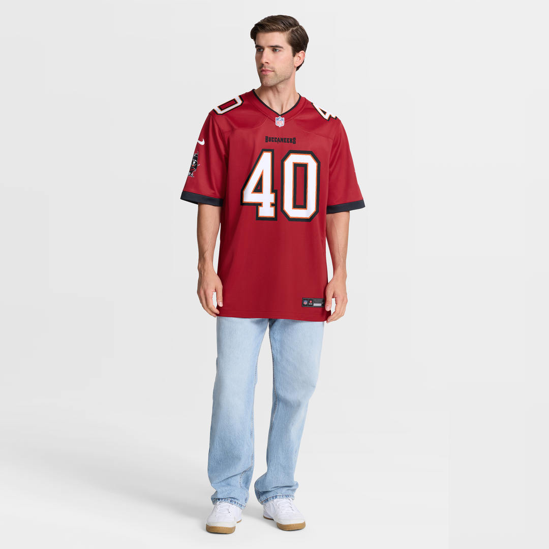 Men's Tampa Bay Buccaneers Mike Alstott Red Retired Player Game NFL Football Jersey - view 7