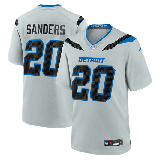 Men's Detroit Lions Barry Sanders Silver 2026 Rivalries Collection Game NFL Football Jersey - view 1