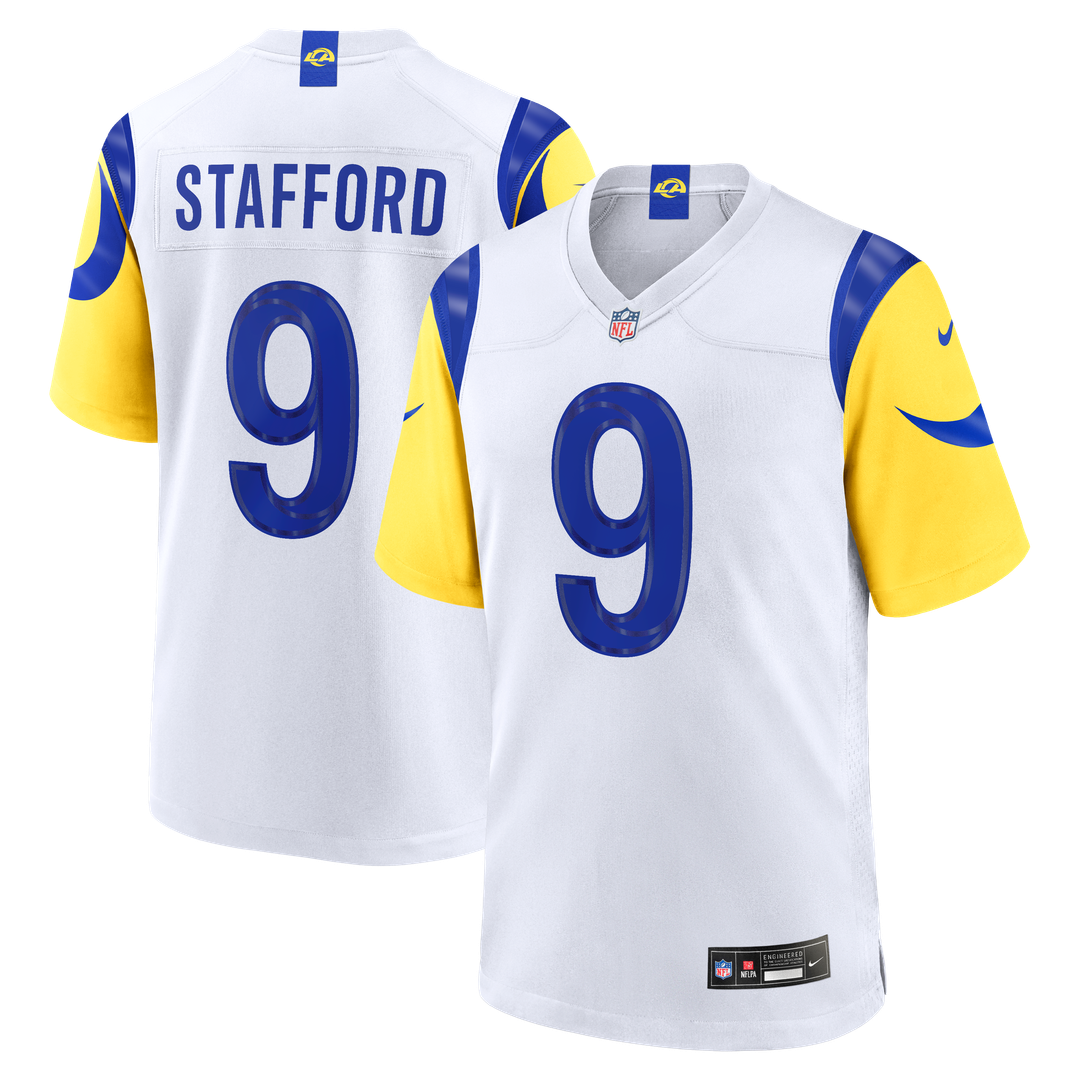 Men's Los Angeles Rams Matthew Stafford White White Game NFL Football Jersey - view 1