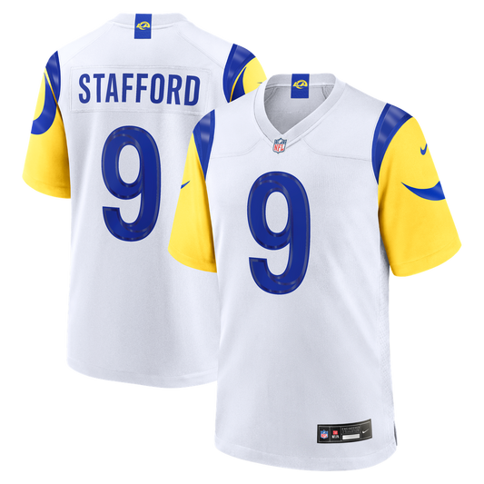 Men's Los Angeles Rams Matthew Stafford White White Game NFL Football Jersey - view 1
