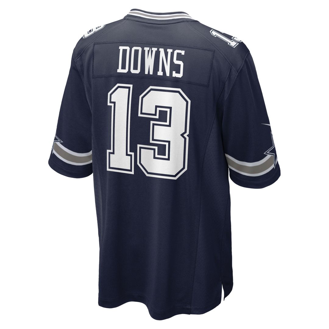 Men's Dallas Cowboys Caleb Downs Navy Team Game NFL Football Jersey - view 13