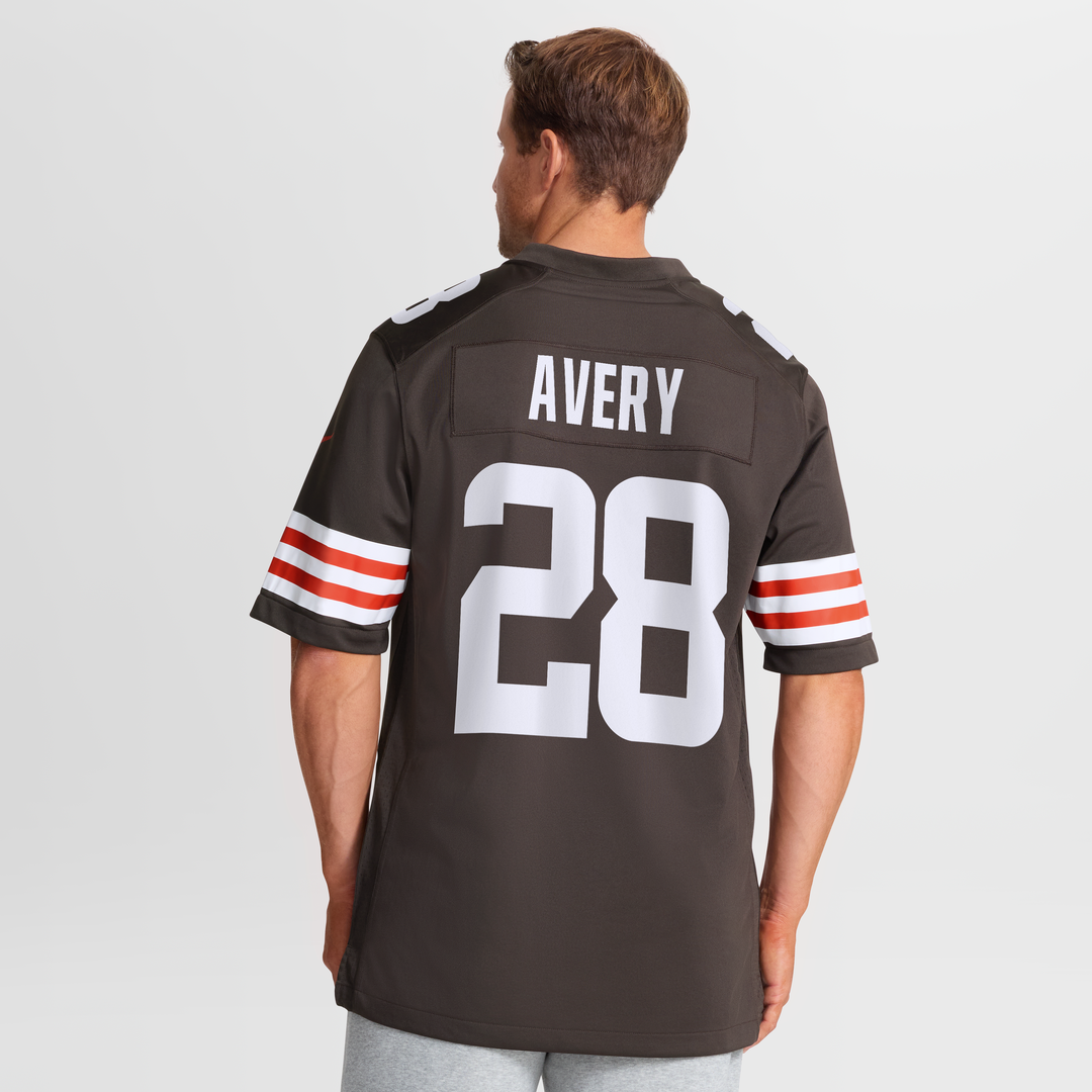 Men's Cleveland Browns Tre Avery Brown Team Game NFL Football Jersey - view 5