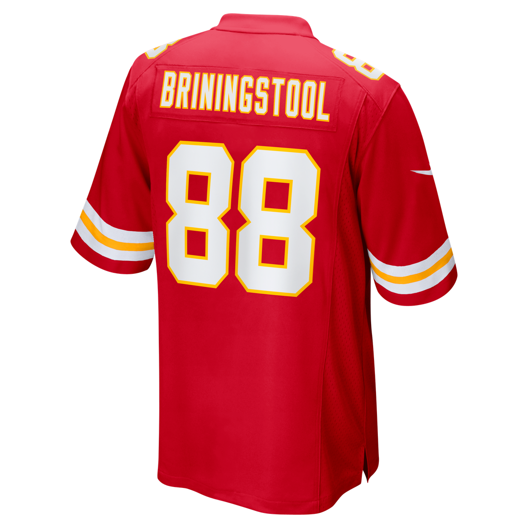 Men's Kansas City Chiefs Jake Briningstool Red Team Game NFL Football Jersey - view 3