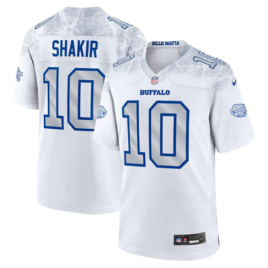 Men's Buffalo Bills Khalil Shakir White Rivalries Collection Game NFL Football Jersey - view 1