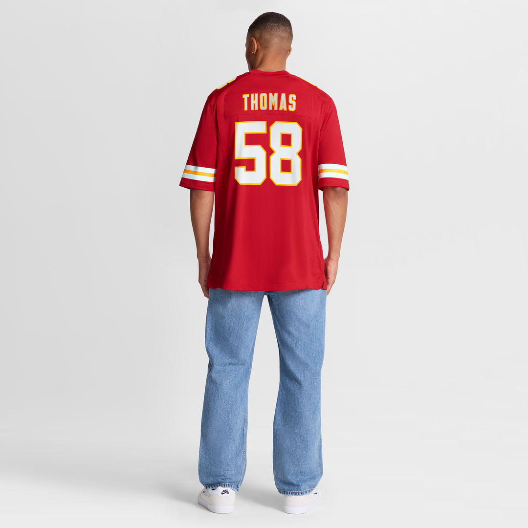 Men's Kansas City Chiefs Derrick Thomas Red Game NFL Football Jersey - view 8