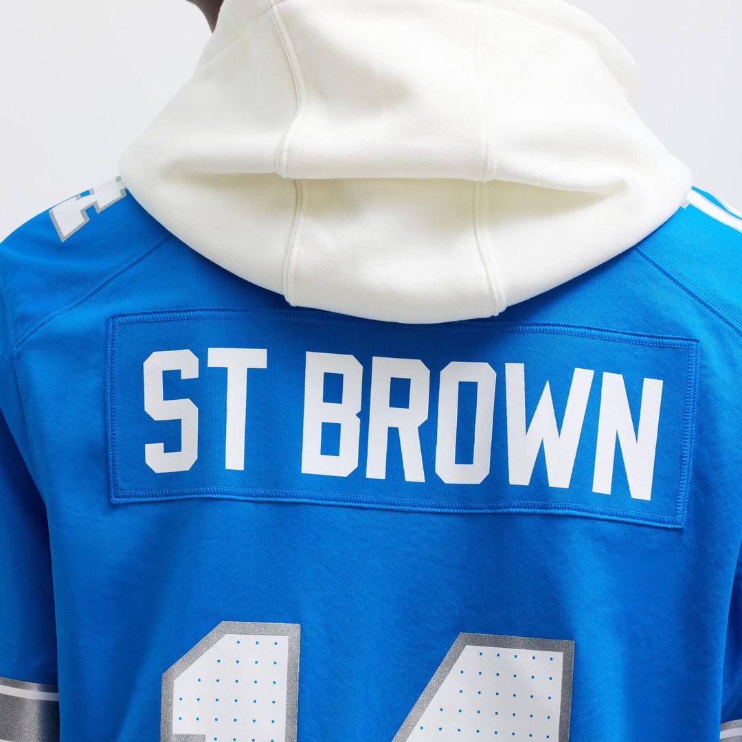 Men's Detroit Lions Amon-Ra St. Brown Blue Game NFL Football Jersey - view 18