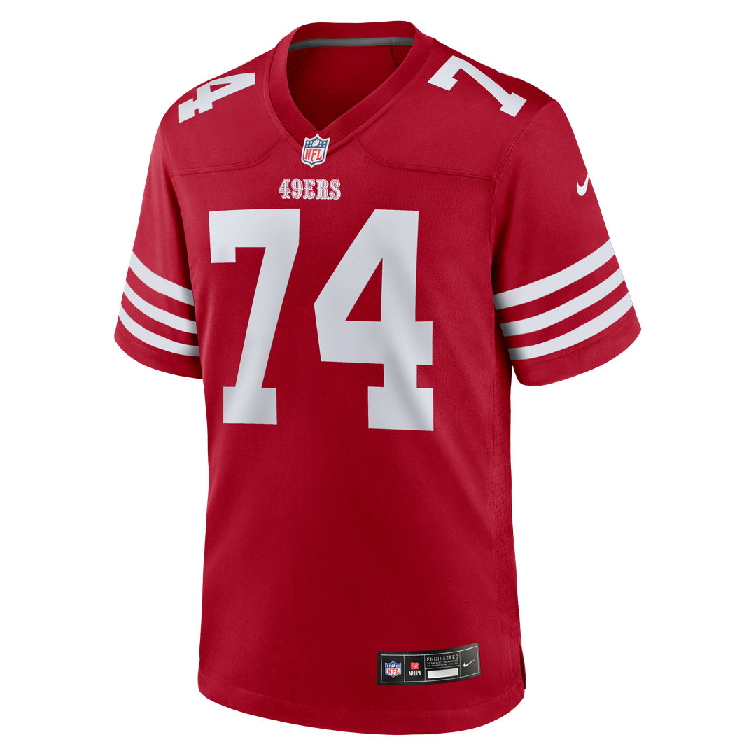 Men's San Francisco 49ers Brett Toth Scarlet Team Game NFL Football Jersey - view 2
